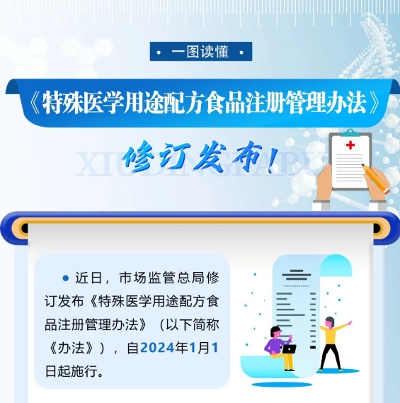 特医食品注册管理办法修订发布
